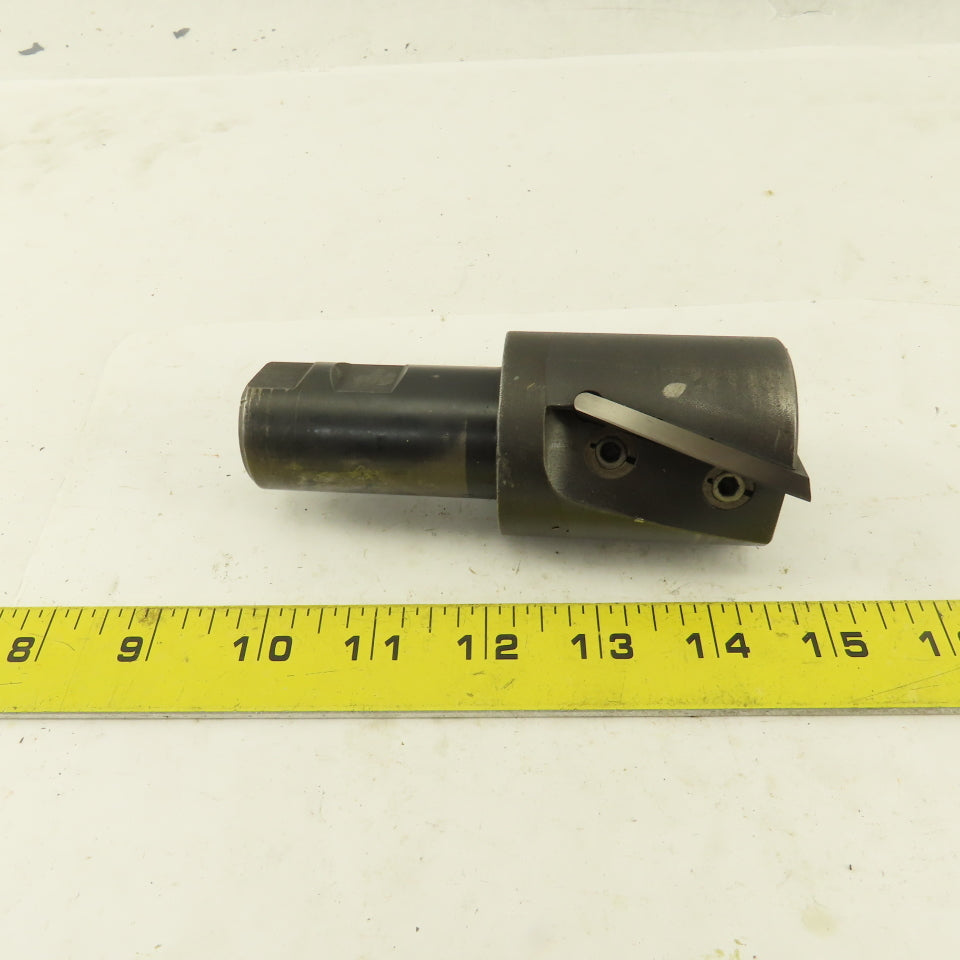 Valenite 2" Diameter 2 Flute Carbide Insert End Mill Cutter 1-1/4" Weldon Shank
