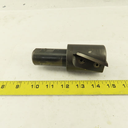 Valenite 2" Diameter 2 Flute Carbide Insert End Mill Cutter 1-1/4" Weldon Shank