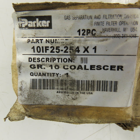 Parker 10IF25-254x1 Filter Element 34GR. 10 Coalescer