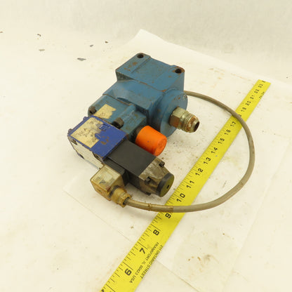 Mannesmann Rexroth DBW 20 BG2-43/200U6AG24N9Z4 Hydraulic Valve Assembly 24v dc