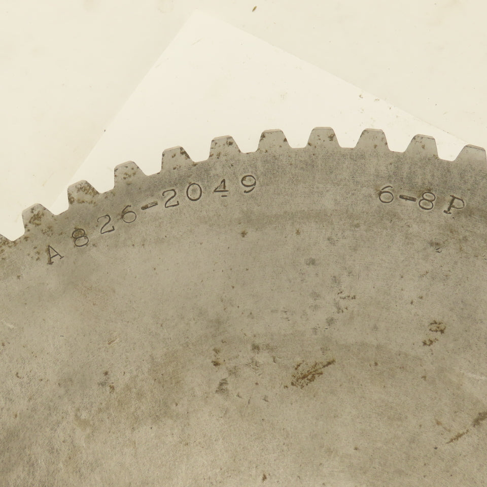 A826-2049 6-8P 10.75" OD x 1" Wide 63 Tooth Spur Gear 2-1/2" Keyed Bore