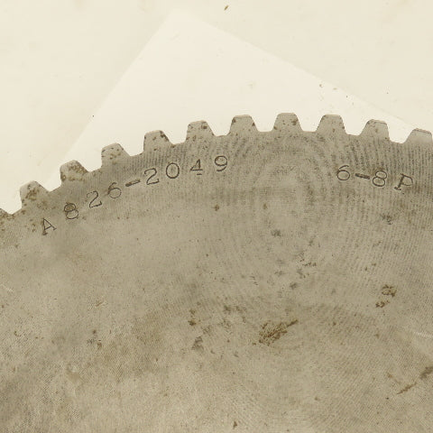 A826-2049 6-8P 10.75" OD x 1" Wide 63 Tooth Spur Gear 2-1/2" Keyed Bore
