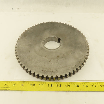 A826-2049 6-8P 10.75" OD x 1" Wide 63 Tooth Spur Gear 2-1/2" Keyed Bore