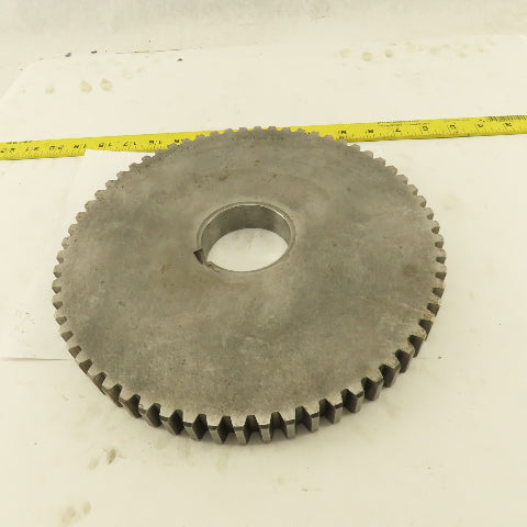 A826-2049 6-8P 10.75" OD x 1" Wide 63 Tooth Spur Gear 2-1/2" Keyed Bore
