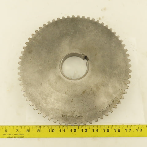 A826-2049 6-8P 10.75" OD x 1" Wide 63 Tooth Spur Gear 2-1/2" Keyed Bore