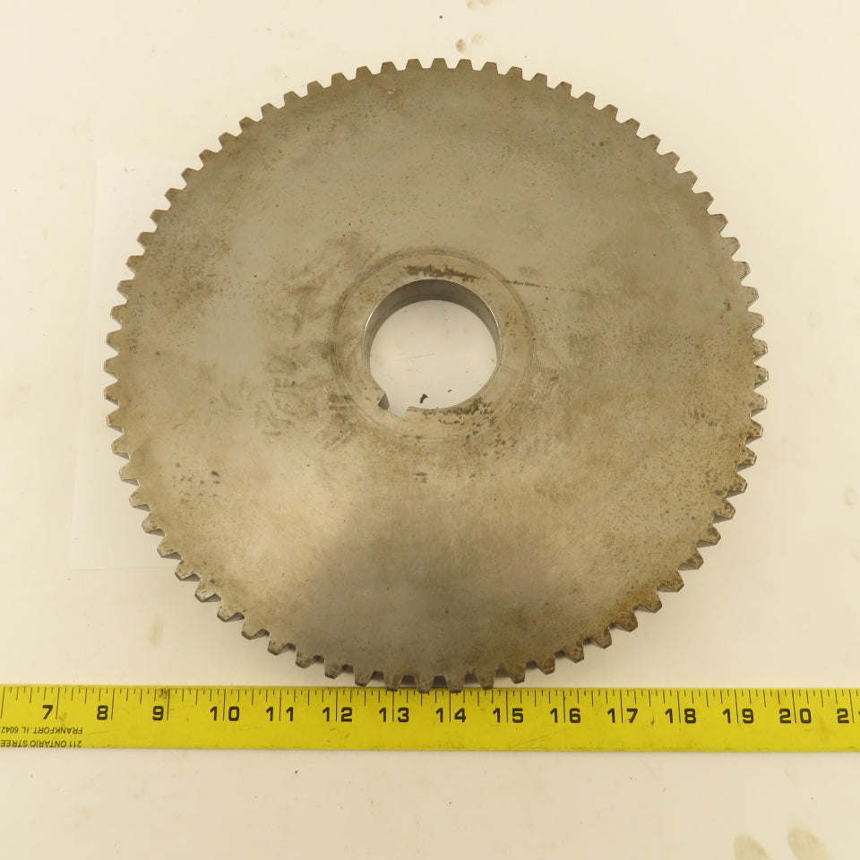 A826-1653 6-8P 12-1/4" OD x 1" Wide 72 Tooth Spur Gear 2-1/2" Keyed Bore