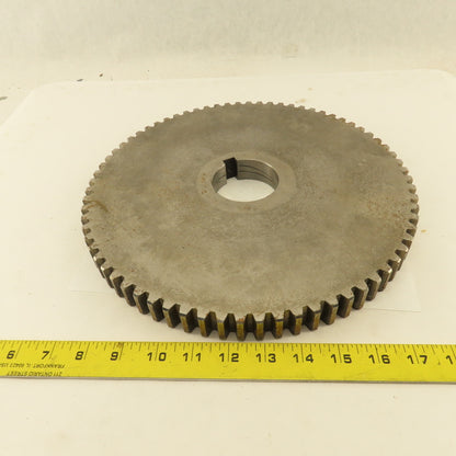 A826-1653 6-8P 12-1/4" OD x 1" Wide 72 Tooth Spur Gear 2-1/2" Keyed Bore