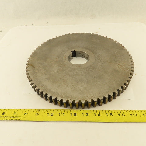 A826-1653 6-8P 12-1/4" OD x 1" Wide 72 Tooth Spur Gear 2-1/2" Keyed Bore