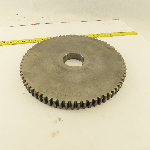A826-1653 6-8P 12-1/4" OD x 1" Wide 72 Tooth Spur Gear 2-1/2" Keyed Bore