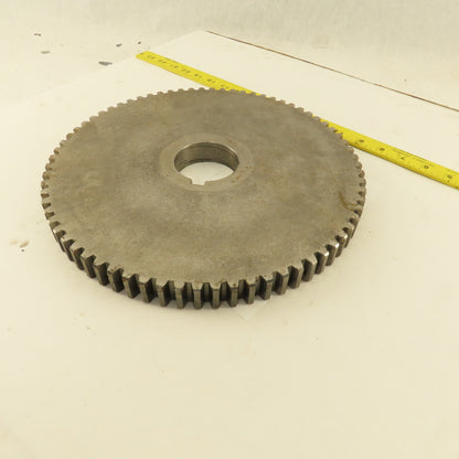 A826-1653 6-8P 12-1/4" OD x 1" Wide 72 Tooth Spur Gear 2-1/2" Keyed Bore