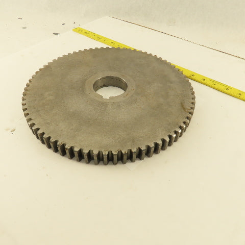 A826-1653 6-8P 12-1/4" OD x 1" Wide 72 Tooth Spur Gear 2-1/2" Keyed Bore