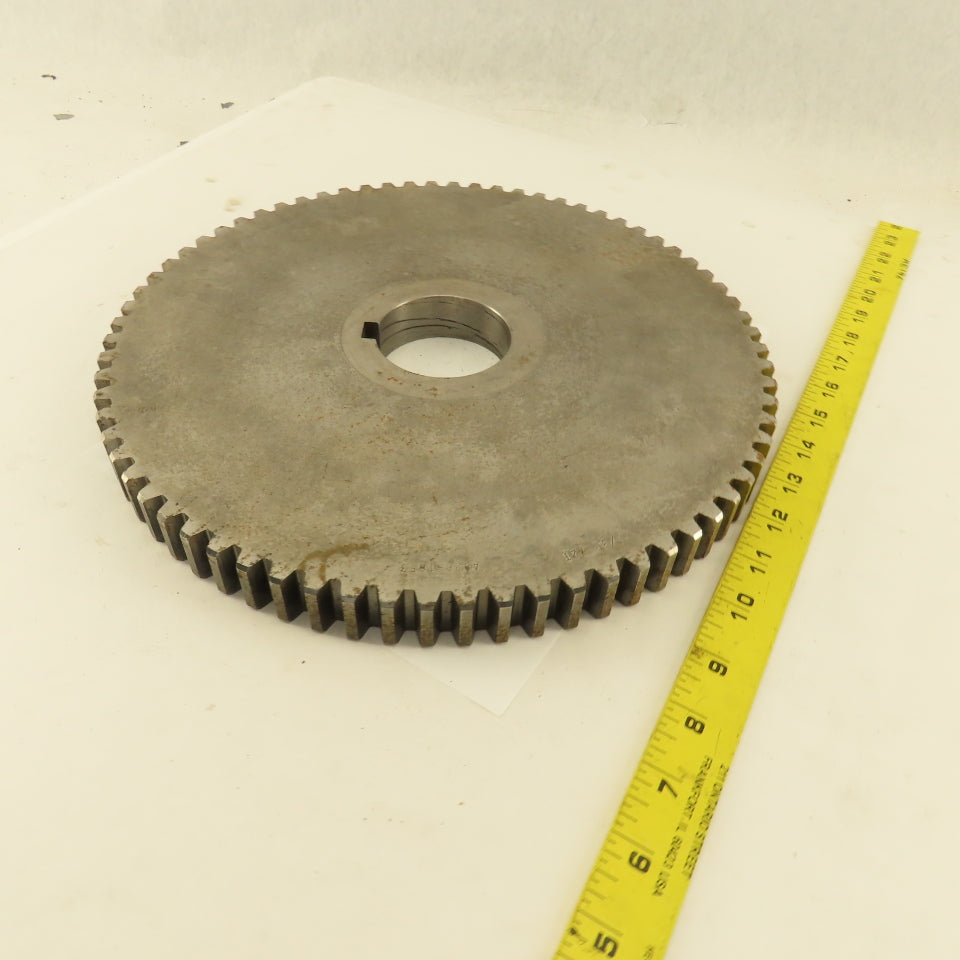 A826-1653 6-8P 12-1/4" OD x 1" Wide 72 Tooth Spur Gear 2-1/2" Keyed Bore