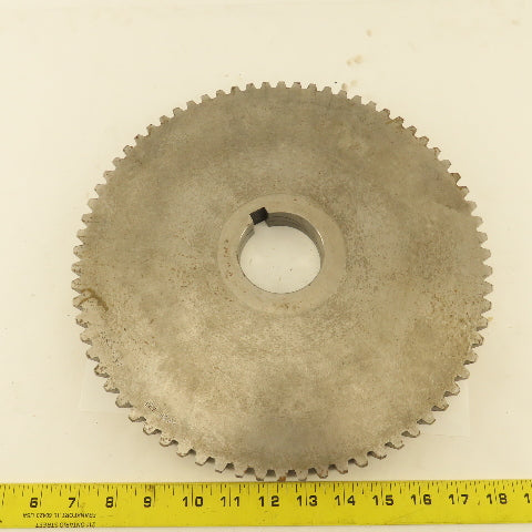 A826-1653 6-8P 12-1/4" OD x 1" Wide 72 Tooth Spur Gear 2-1/2" Keyed Bore