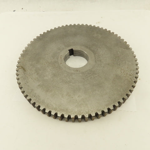 A826-1653 6-8P 12-1/4" OD x 1" Wide 72 Tooth Spur Gear 2-1/2" Keyed Bore