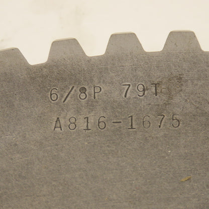 A816-1675 6-8P 13-1/2" OD x 1" Wide 79 Tooth Spur Gear 3-1/2" Keyed Bore