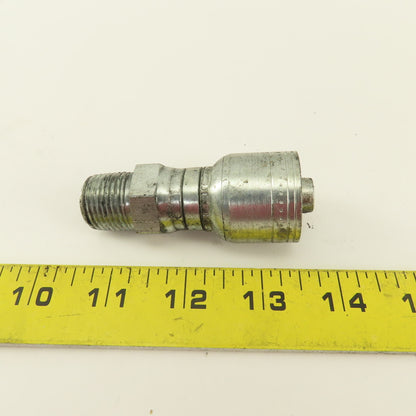 Eaton 1/2" Hose -8 Crimp Swivel x 1/2-14 Male Hydraulic Hose Fitting