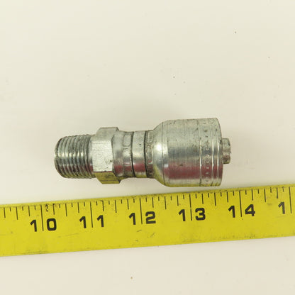 Eaton 1/2" Hose -8 Crimp Swivel x 1/2-14 Male Hydraulic Hose Fitting