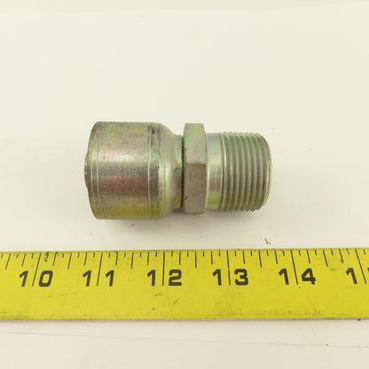 Eaton 3/4" Hose -12 x 1"-11.5 Male Thread Inverted Flare Seat Hydraulic Fitting