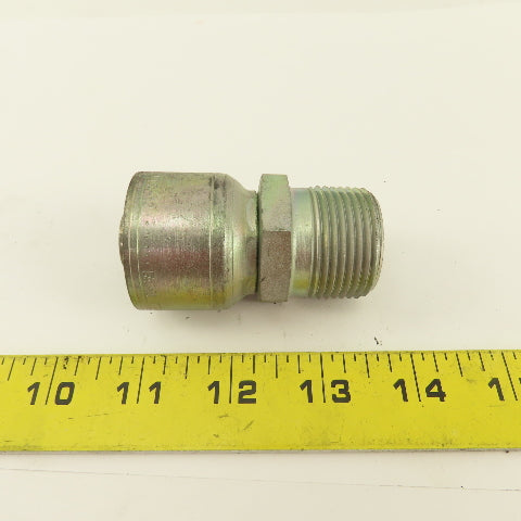 Eaton 3/4" Hose -12 x 1"-11.5 Male Thread Inverted Flare Seat Hydraulic Fitting