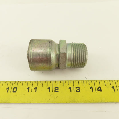 Eaton 3/4" Hose -12 x 1"-11.5 Male Thread Inverted Flare Seat Hydraulic Fitting