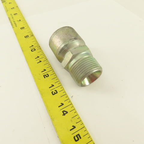 Eaton 3/4" Hose -12 x 1"-11.5 Male Thread Inverted Flare Seat Hydraulic Fitting