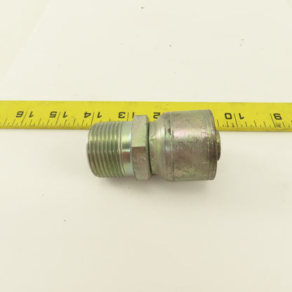 Eaton 3/4" Hose -12 x 1"-11.5 Male Thread Inverted Flare Seat Hydraulic Fitting