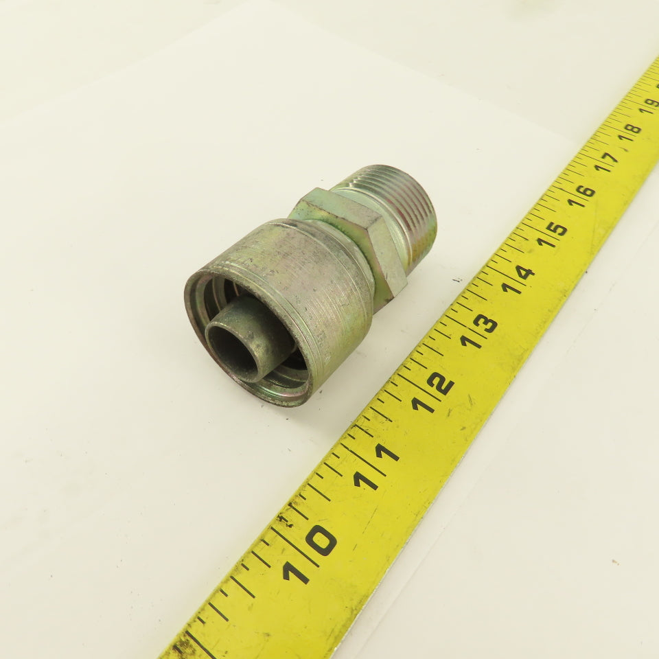 Eaton 3/4" Hose -12 x 1"-11.5 Male Thread Inverted Flare Seat Hydraulic Fitting