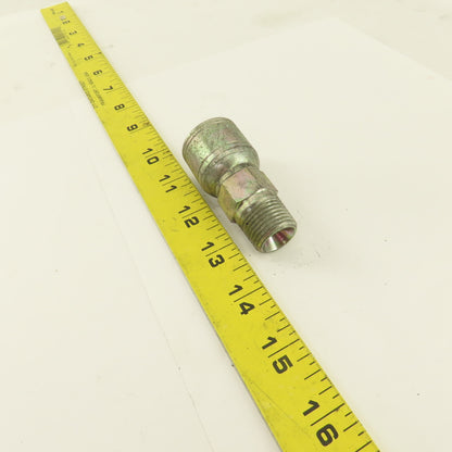 Eaton 1/2" Hose -8 Crimp x (-8) 1/2-14  Inverted Flare Seat Hydraulic Fitting