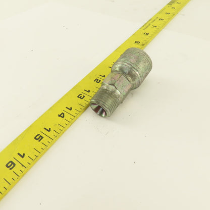 Eaton 1/2" Hose -8 Crimp x (-8) 1/2-14  Inverted Flare Seat Hydraulic Fitting