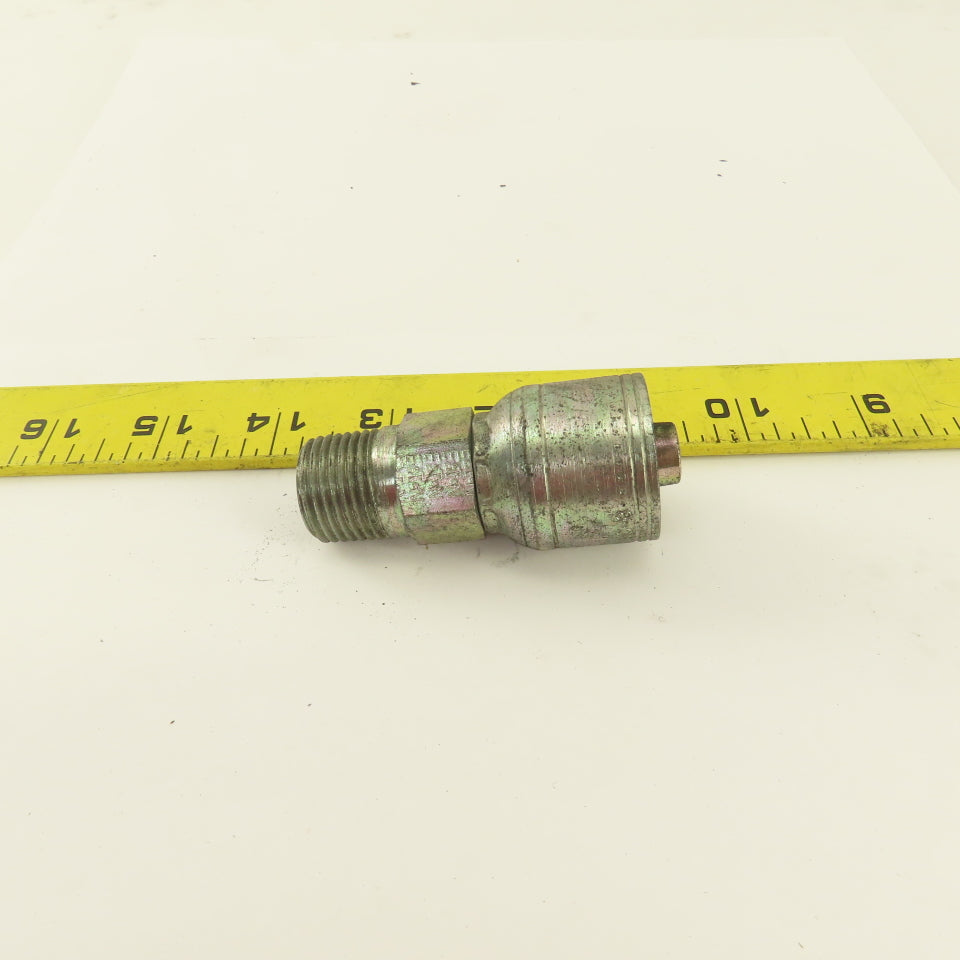 Eaton 1/2" Hose -8 Crimp x (-8) 1/2-14  Inverted Flare Seat Hydraulic Fitting