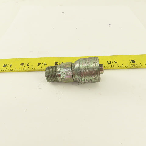 Eaton 1/2" Hose -8 Crimp x (-8) 1/2-14  Inverted Flare Seat Hydraulic Fitting