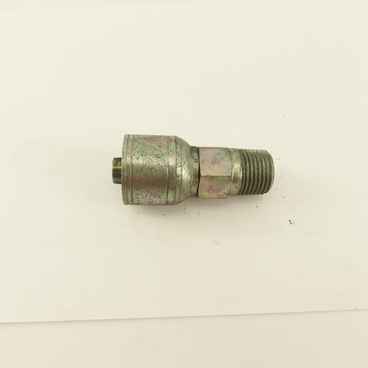 Eaton 1/2" Hose -8 Crimp x (-8) 1/2-14  Inverted Flare Seat Hydraulic Fitting