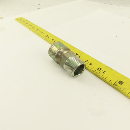 1/2" Hose -8 Crimp x 3/4-14 NPT Male Straight Hydraulic Fitting