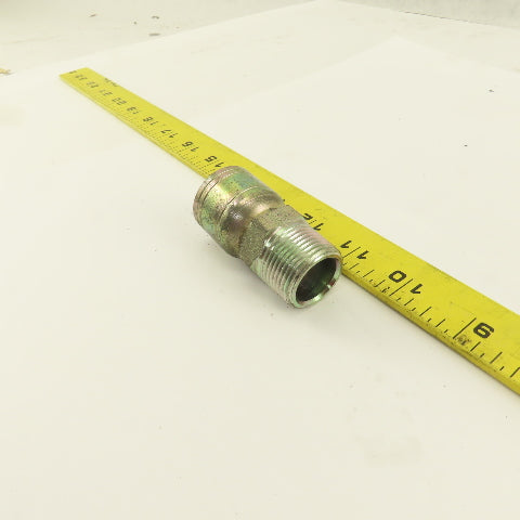 1/2" Hose -8 Crimp x 3/4-14 NPT Male Straight Hydraulic Fitting