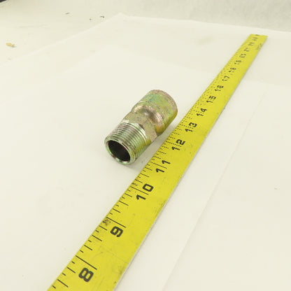 1/2" Hose -8 Crimp x 3/4-14 NPT Male Straight Hydraulic Fitting