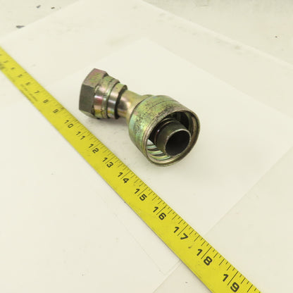 Eaton 1-1/4" Hose -20 Crimp x 1-3/8-12 JIC Female Flare 45° Elbow