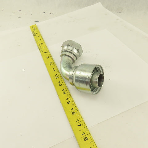 1-1/2" Hose (-20) Crimp x 1-5/8-12 (-20) Female Swivel 90° Elbow