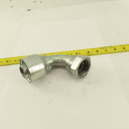 1-1/2" Hose (-20) Crimp x 1-5/8-12 (-20) Female Swivel 90° Elbow