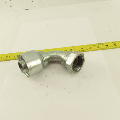 1-1/2" Hose (-20) Crimp x 1-5/8-12 (-20) Female Swivel 90° Elbow