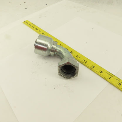 1-1/2" Hose (-20) Crimp x 1-5/8-12 (-20) Female Swivel 90° Elbow