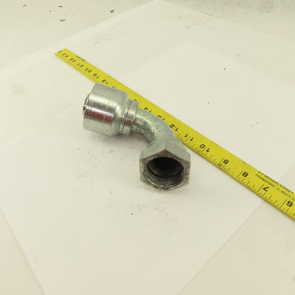 1-1/2" Hose (-20) Crimp x 1-5/8-12 (-20) Female Swivel 90° Elbow