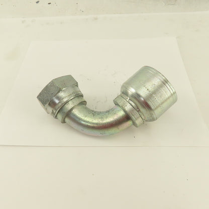1-1/2" Hose (-20) Crimp x 1-5/8-12 (-20) Female Swivel 90° Elbow