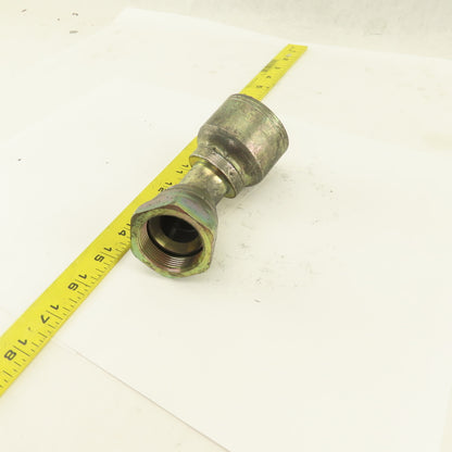 1-1/2" Hose (-20) Crimp x 1-5/8-12 (-20) Female Swivel 45° Elbow