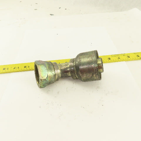 1-1/2" Hose (-20) Crimp x 1-5/8-12 (-20) Female Swivel 45° Elbow