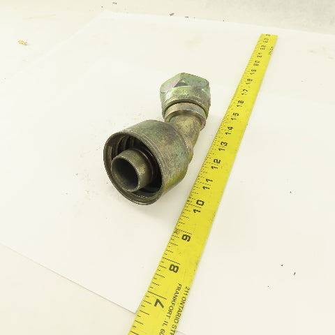1-1/2" Hose (-20) Crimp x 1-5/8-12 (-20) Female Swivel 45° Elbow