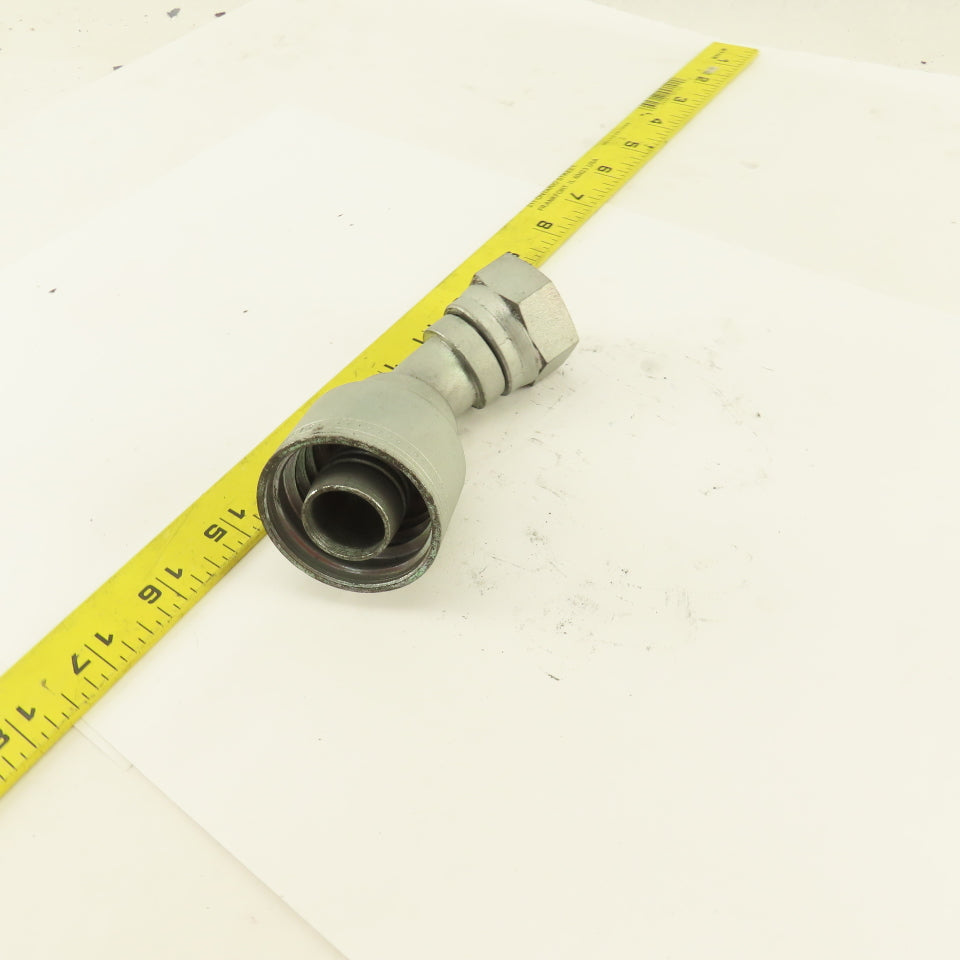 Eaton 1" Hose (-16) Crimp x 3/4" 1-5/16-12 Female Swivel 45° Elbow