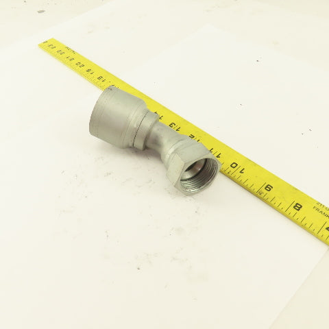 Eaton 1" Hose (-16) Crimp x 3/4" 1-5/16-12 Female Swivel 45° Elbow