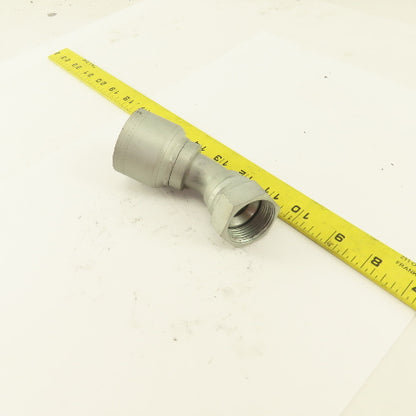 Eaton 1" Hose (-16) Crimp x 3/4" 1-5/16-12 Female Swivel 45° Elbow