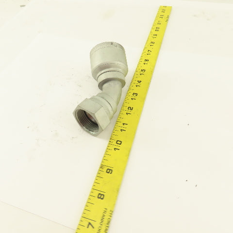 Eaton 1" Hose (-16) Crimp x 3/4" 1-5/16-12 Female Swivel 45° Elbow