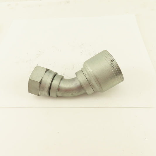 Eaton 1" Hose (-16) Crimp x 3/4" 1-5/16-12 Female Swivel 45° Elbow